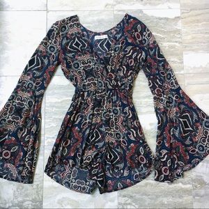 Abercrombie Bell Sleeve Romper